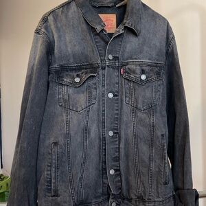 Levi's Charcoal Denim Jacket for Men